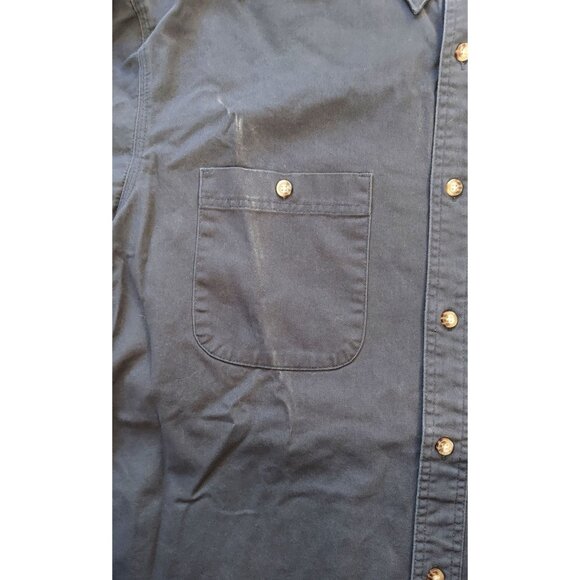 Wrangler Biggs Workwear Men's Size XXL Shirt Jacket Button Up 100% cotton - Picture 4 of 7